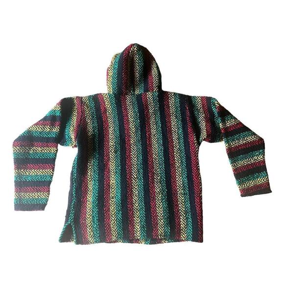 Rastafari hooded sweatshirt/pullover. Unisex. Red/Green/Yellow. Jamaica - Picture 2 of 5